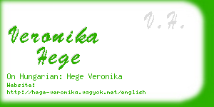 veronika hege business card